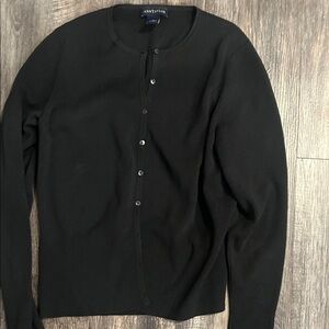 Ann Taylor Black Knit Cardigan